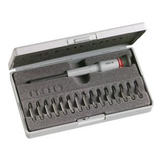 Facom assortiment MICRO-TECH® - bits serie 0, bithouder plastic doos, 16-delig