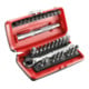Facom Assortimento di elementi da 1/4" - portabit, bit serie 1, cricchetto reversibile, 41pz.-1