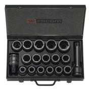 Facom Assortimento di elementi da 3/4" IMPACT - bussole esagonali, 18pz.-1