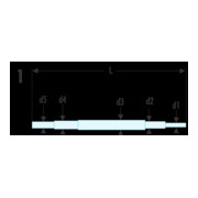 Facom Axe rotatif pour clé 91A, 92A, 97-3