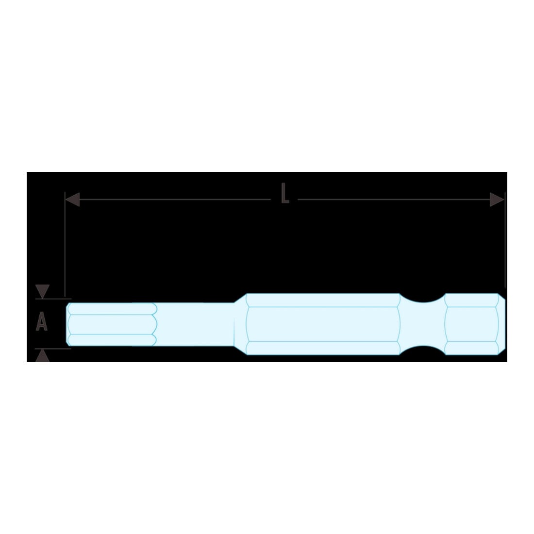 Facom Bit Serie 6 - Sechskant 6 mm