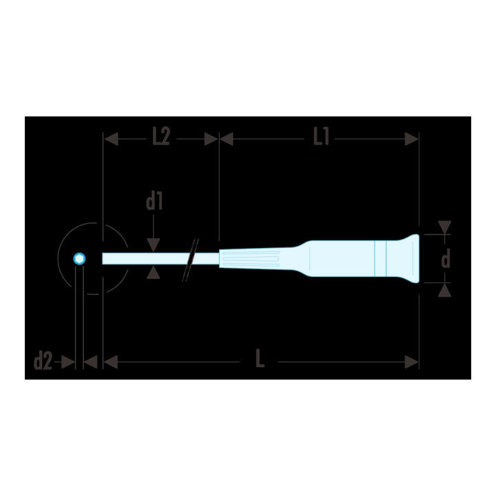 Facom Bithalter Antrieb Innensechskant 4 mm