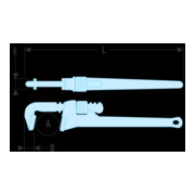 Facom Buisgriptang, Amerikaans model max. 102 mm-3