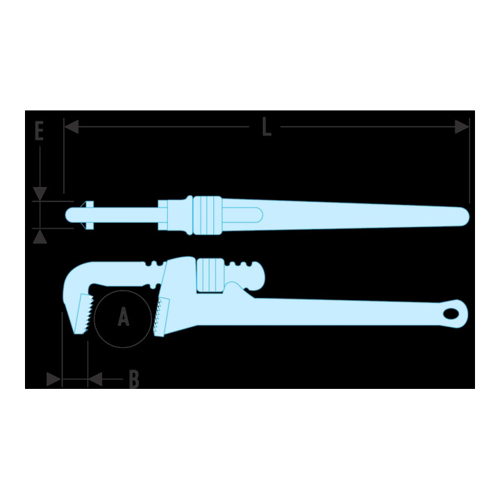 Facom Buisgriptang, Amerikaans model max. 102 mm