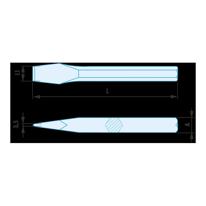 Facom Burin plat antidéflagrant 17 mm