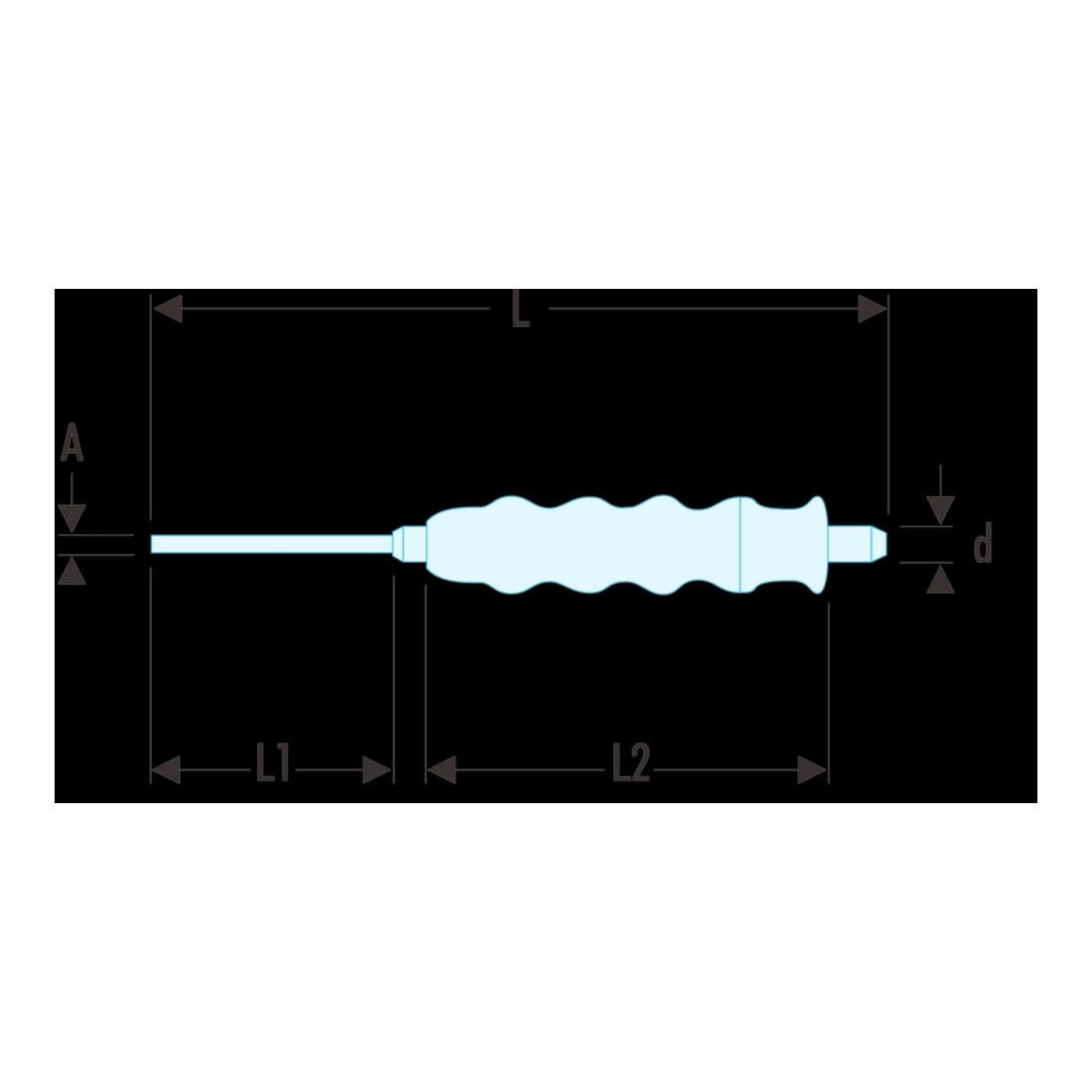 Facom Cacciaspine con impugnatura, 10mm