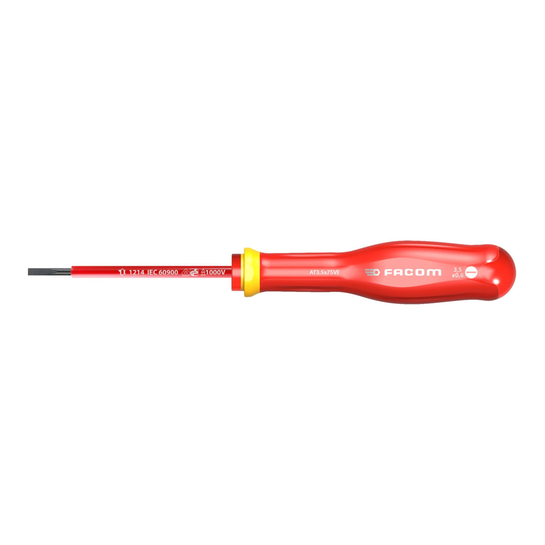 Facom Cacciavite 1000V 3,5mm 75mm