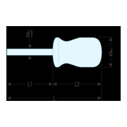 Facom Cacciavite ISORYL corto Phillips PH1-3