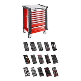 Facom Carrello da officina JET.8M3 con 15 moduli