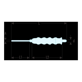 Facom Centerpons met handgreep punt 6 mm