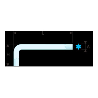 Facom Chiave a brugola lunga esagonale 7 mm