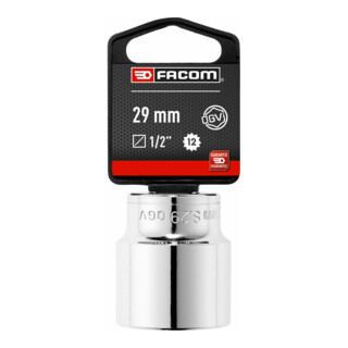 Facom Chiave a bussola 1/2" 12 facce 29 mm, confezione blister