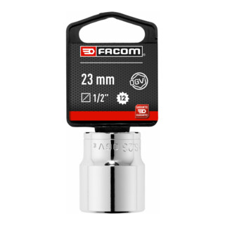 Facom Chiave a bussola 1/2 pollice 12 facce 23mm, confezione blister