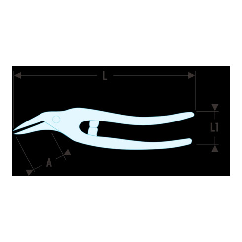 Facom Cisaille guillotine coupe droite