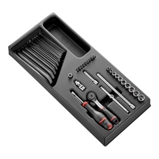 Facom Clé à douille modulaire 1/4" R.161B 32 pièces
