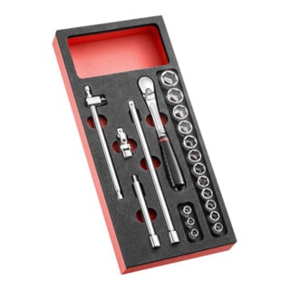 Facom Clé à douille modulaire 3/8 JL.161 20 pcs