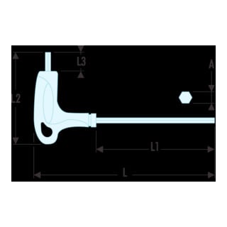 Facom Clé à ergot manche T 6 pans SLS 3 mm