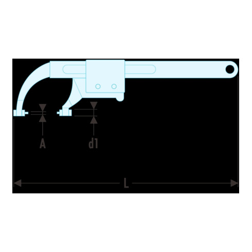 Facom Clé à molette avec mâchoires réglables