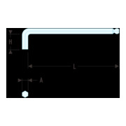 Facom Clé mâle extra longue boule 2,5 mm