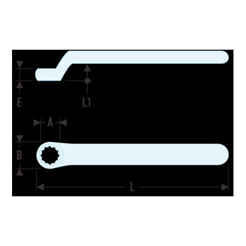 Facom Clé plate 1000V VSE 15 mm