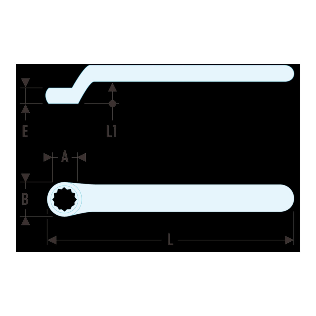 Facom Clé plate 1000V VSE 15 mm
