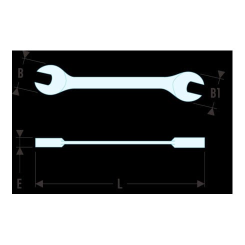 Facom Clé plate "Mikromechanik" 10 × 11 mm