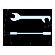 Facom Clé plate "Mikromechanik" 11 mm