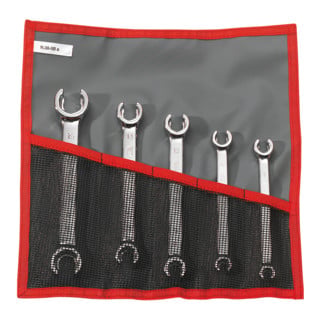 Facom Clé polygonale à double embout avec butée Têtes hexagonales Serties dans une poche, 5 pcs.