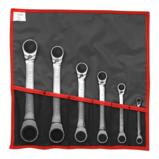 Facom Clés à cliquet à anneau coudées 6 pcs pouce
