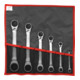 Facom Clés à cliquet à anneau coudées 6 pcs pouce-1