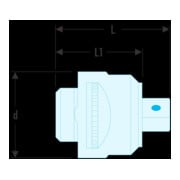 Facom Cliquet à tête pivotante 1/2-3