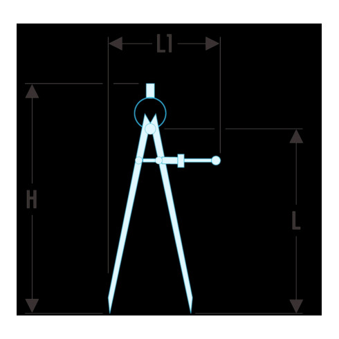 Facom Compas pointe sèche