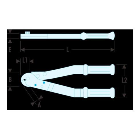 Facom Coupe-câbles pour fils d'acier 340 mm