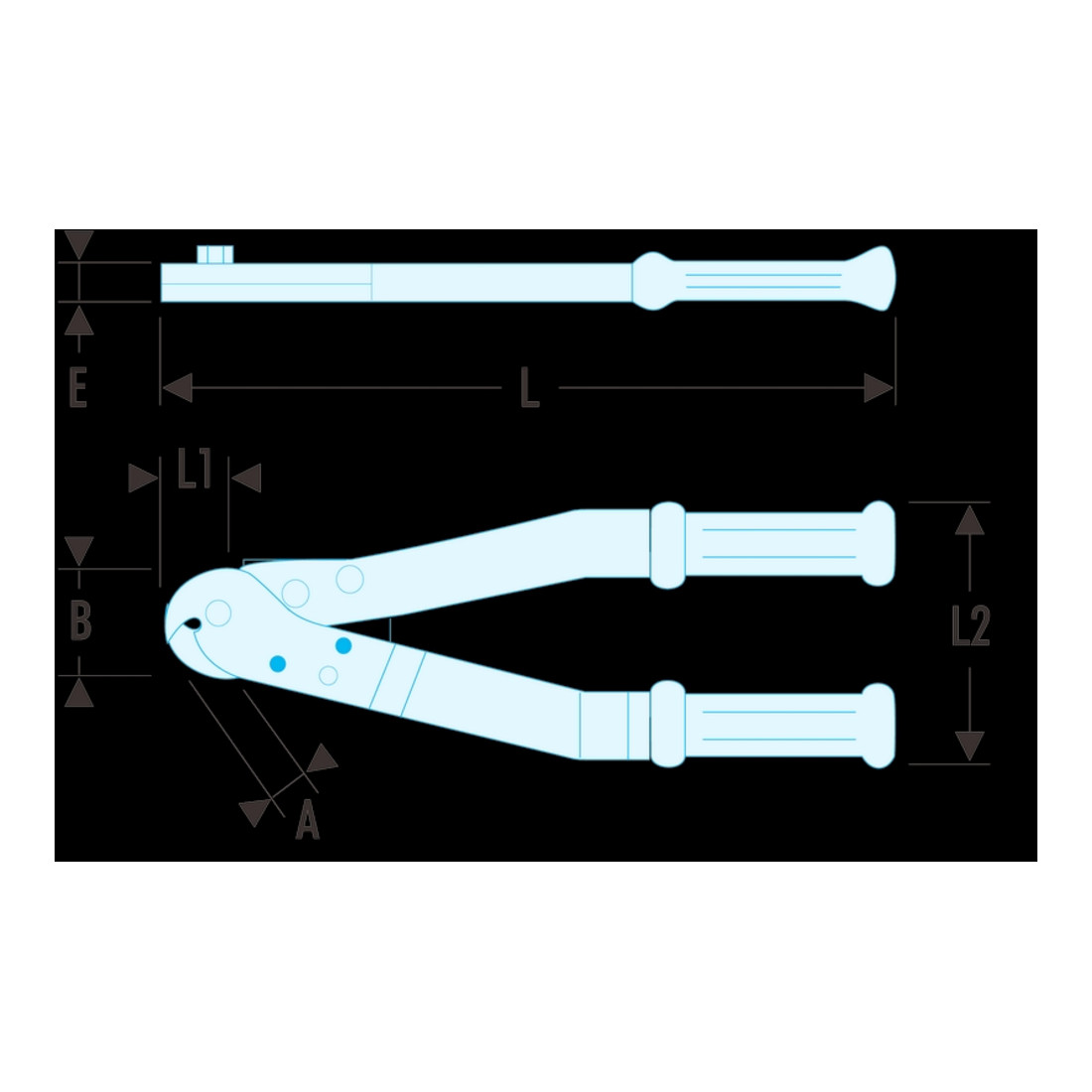 Facom Coupe-câbles pour fils d'acier 340 mm