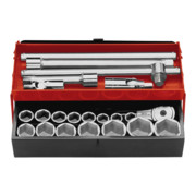 Facom Dopsleutel 3/4" 6-kant, set 22-dlg.-1