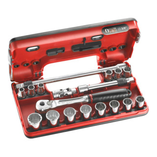Facom Dopsleutelset 3/8" D-Box 12-kant