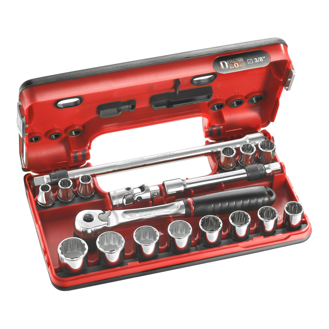 Facom Dopsleutelset 3/8" D-Box 12-kant