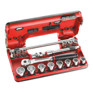 Facom Dopsleutelset 3/8" D-Box 6-kant