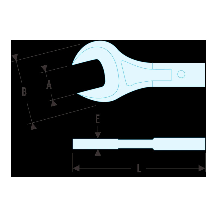 Facom Douille à fourche 20 × 7 mm 32 mm