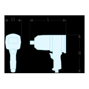Facom Druckluft-Schlagschrauber 3/4" Aluminium-3