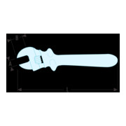 Facom Geïsoleerde rolmoersleutel 1000V-3