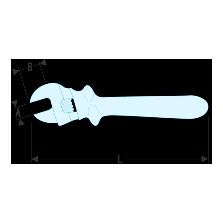 Facom engelse sleutel geïsoleerd 1000V 34 mm