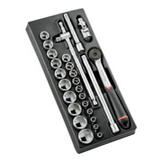 Facom Ensemble de clés à douille 1/2", 26 pièces Modul