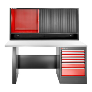 Facom Établi haut JLS3 7 tiroirs + dessus, INOX