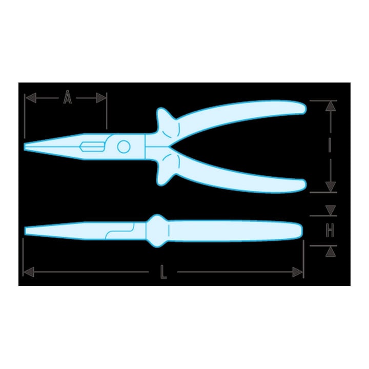 Facom Flachrundzange 1000V isoliert 160 mm