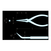 Facom Flachrundzange Micro-Tech, lange Backen-3