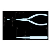 Facom Flachzange Micro-Tech schlanke Backen-3