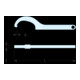 Facom Haakringsleutel met scharnier 120 - 180 mm