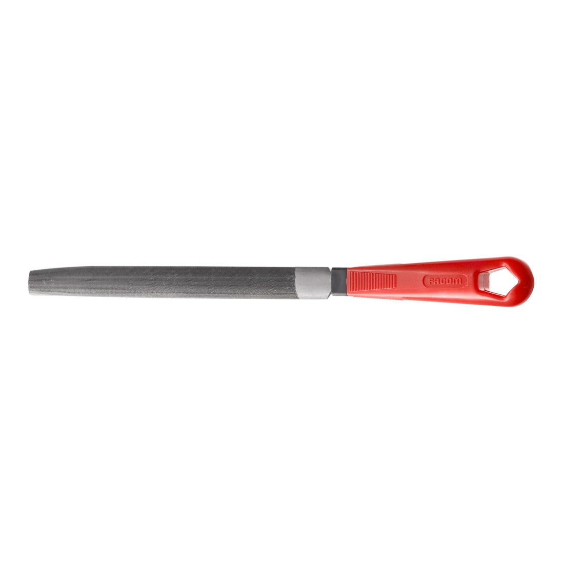 Facom Halfronde vijl met heft, grof, 200 mm
