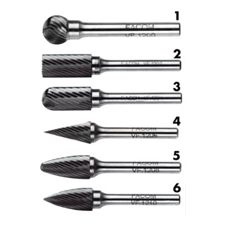 Facom Hardmetalen frees 6 mm kogelvormig